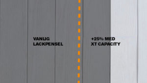 Skillnad på vanlig lackpensel och XT Capacity