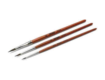 Penselset akvarell naturborst