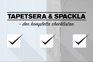 Tapetsera och spackla