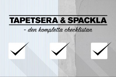 Tapetsera och spackla