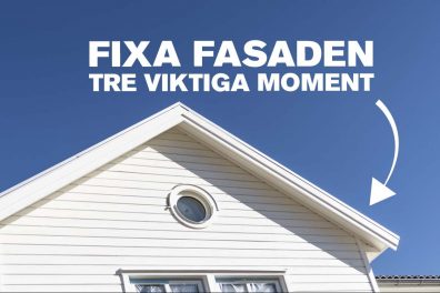 Fixa fasaden innan målning