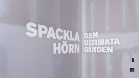 Spackla hörn