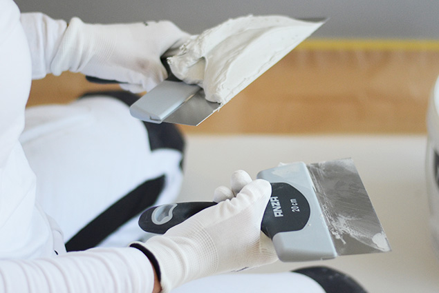 Bredspackla vägg med Anza - så gör du, steg för steg