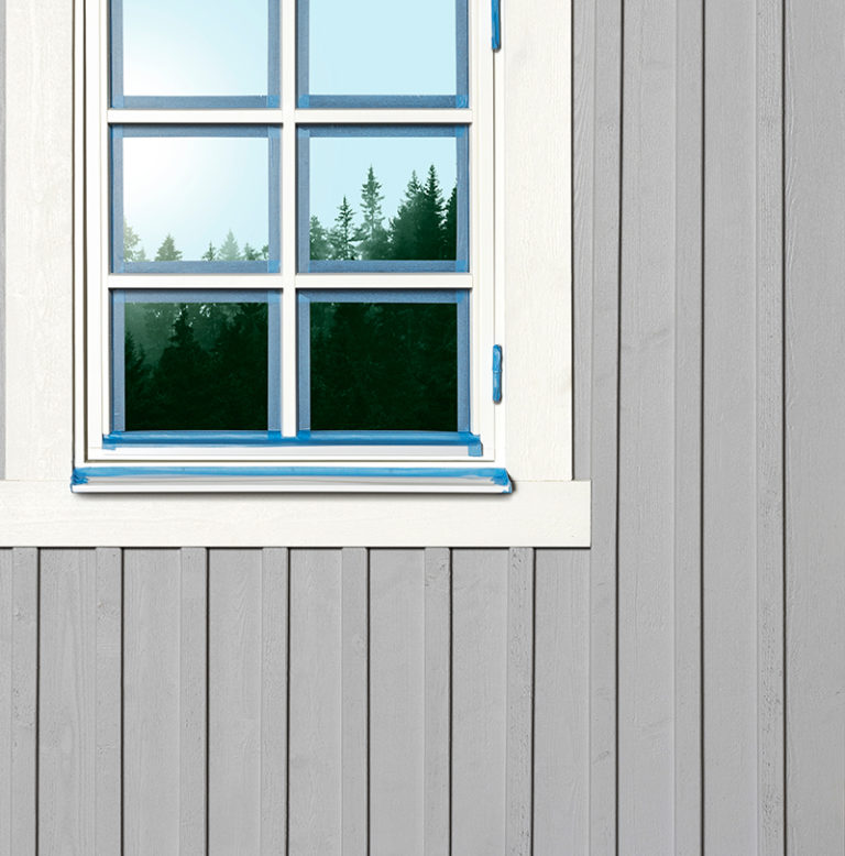 Platinum Maskeringstejp för utomhusprojekt, perfekt när du ska maskera fönster för målning av fasad